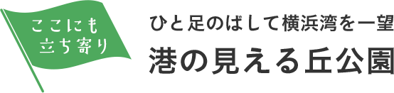 ここにも立ち寄り ひと足のばして横浜湾を一望 港の見える丘公園